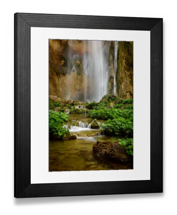 Framed Print : Waterfall at Plitvice Lakes National Park Framed Print : Waterfall at Plitvice Lakes National Park