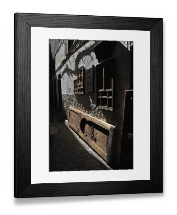 Framed Print : Traditional wooden front door in Fez Old Medina Framed Print : Traditional wooden front door in Fez Old Medina