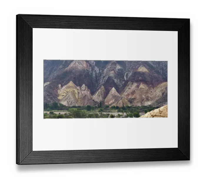 Framed Print : Panorama View of The Painters Palette in Northern Argentina Framed Print : Panorama View of The Painters Palette in Northern Argentina