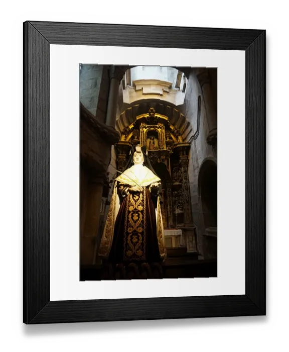Framed Print : Chapel & Figurine, Cathedral of Santiago de Compostela, Spain Framed Print : Chapel & Figurine, Cathedral of Santiago de Compostela, Spain