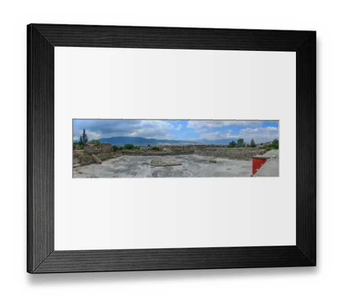 Framed Print : View of Mitla ruins, Oaxaca, Mexico