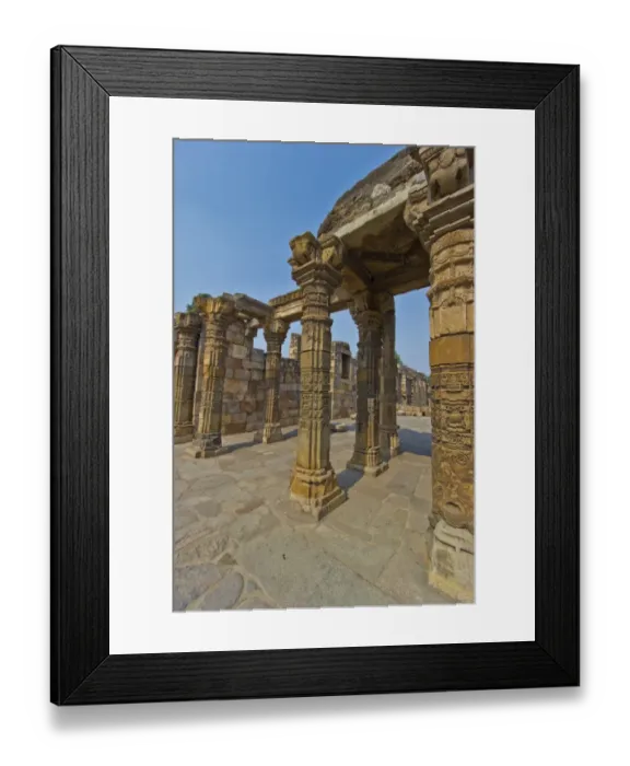 Framed Print : Pillars at Qutub minar complex Framed Print : Pillars at Qutub minar complex