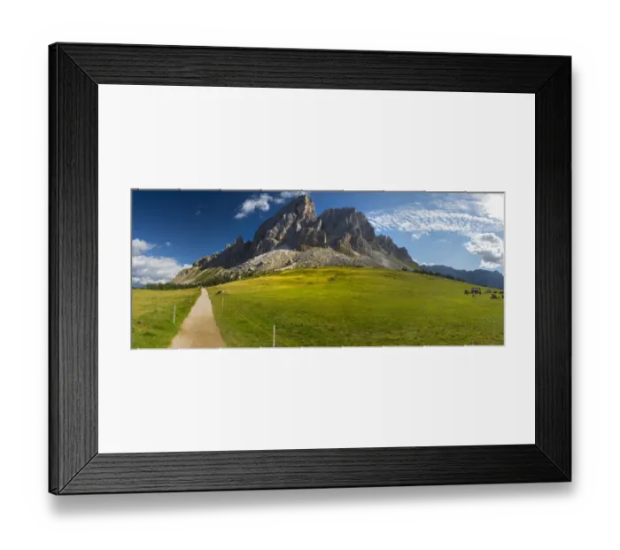 Framed Print : Sass de Putia Circuit hiking trail in Odle mountain group, Dolomites Framed Print : Sass de Putia Circuit hiking trail in Odle mountain group, Dolomites