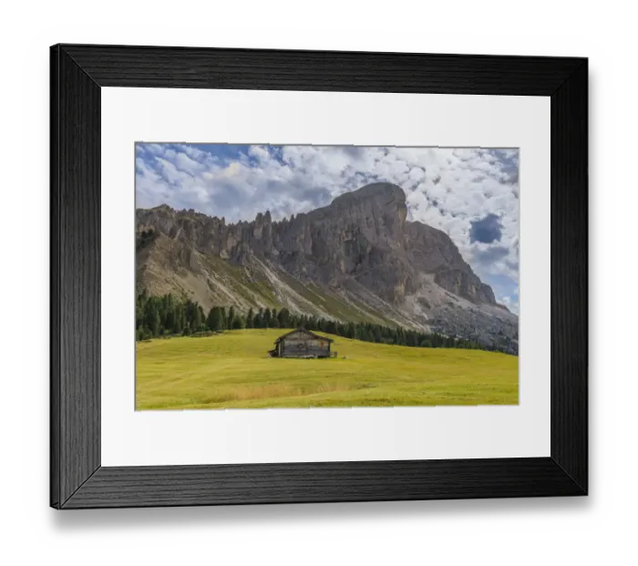 Framed Print : Sass de Putia Circuit hiking trail in Odle mountain group, Dolomites Framed Print : Sass de Putia Circuit hiking trail in Odle mountain group, Dolomites