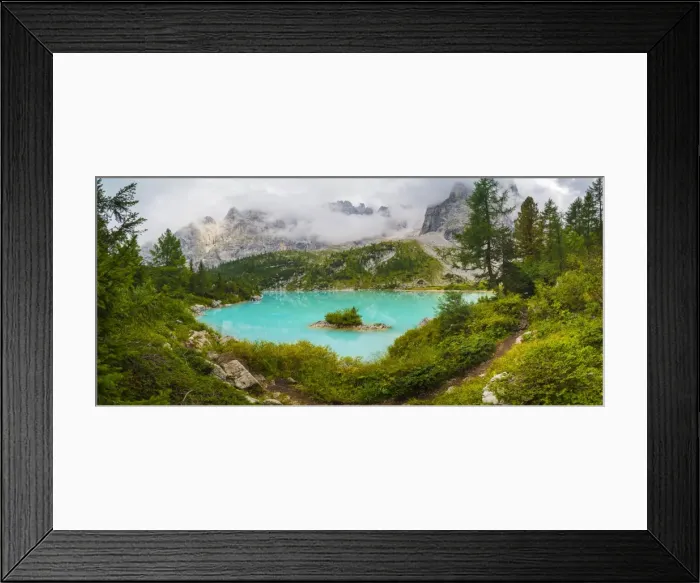 Framed Print : Sorapiss lake Framed Print : Sorapiss lake