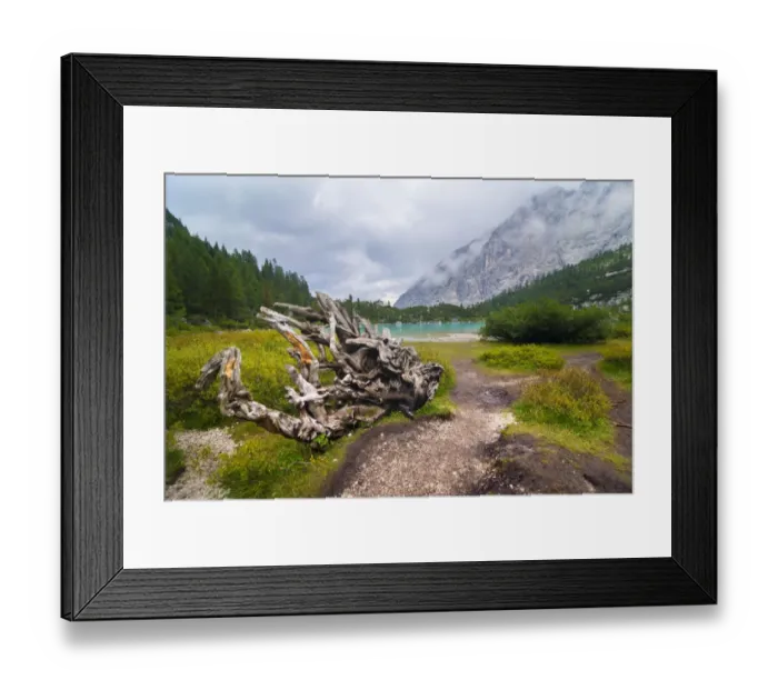 Framed Print : Sorapiss lake Framed Print : Sorapiss lake