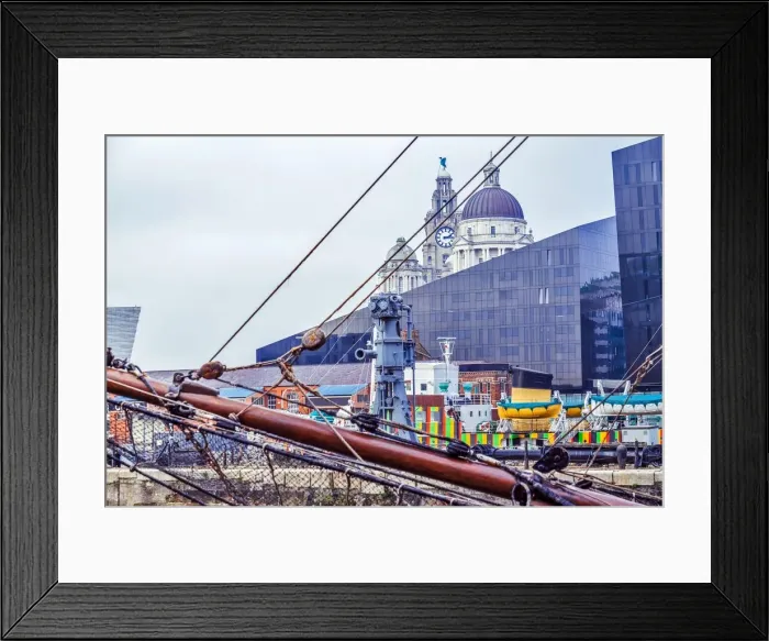 Framed Print : A view of the waterfront at Albert Dock (Salthouse Dock) at the Port of Liverpool Framed Print : A view of the waterfront at Albert Dock (Salthouse Dock) at the Port of Liverpool