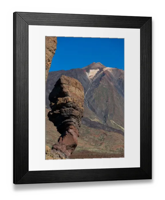 Framed Print : Chinchao rock and Teide Volcano Framed Print : Chinchao rock and Teide Volcano