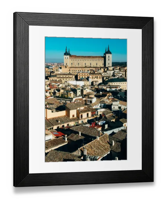Framed Print : view from ToledoA┼¢s Cathedral