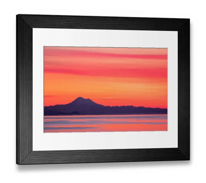 Framed Print : Twilight at Olympic Peninsula, Port Angeles, Washington USA Framed Print : Twilight at Olympic Peninsula, Port Angeles, Washington USA