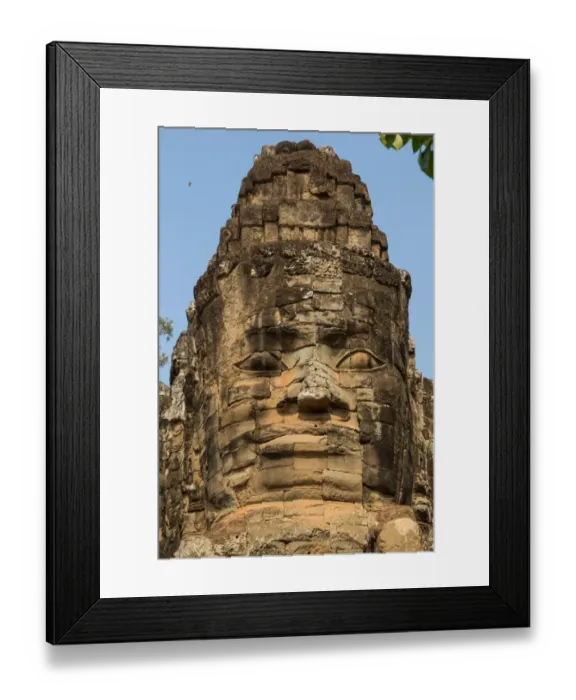 Framed Print : Face on the South Gate Angkor Thom Framed Print : Face on the South Gate Angkor Thom