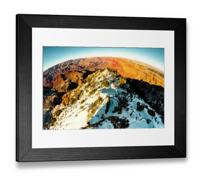 Framed Print : Grand Canyon Fisheye vision Framed Print : Grand Canyon Fisheye vision