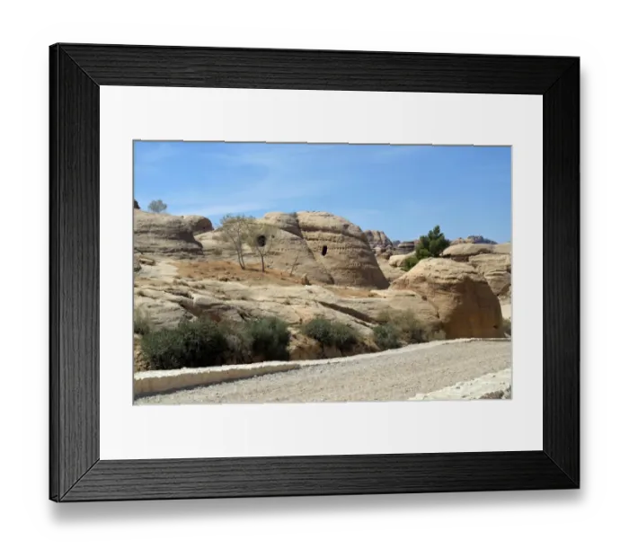 Framed Print : Petra. Archeological city known by the rock-cut architecture Framed Print : Petra. Archeological city known by the rock-cut architecture