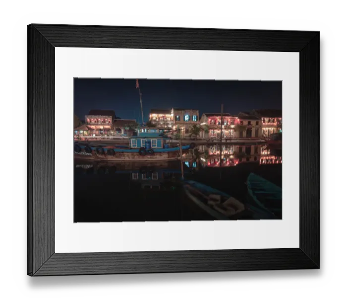 Framed Print : Night view of Hoi An, Vietnam Framed Print : Night view of Hoi An, Vietnam
