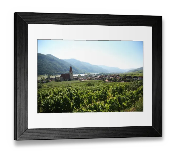 Framed Print : Austria, Wachau Valley, Weissenkirche