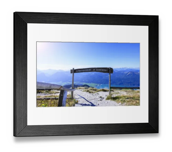 Framed Print : Goodbye in german language, Austria