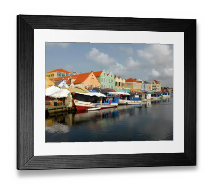 Framed Print : Floating market, Punda, Willemstad, CuraAzao Framed Print : Floating market, Punda, Willemstad, CuraAzao