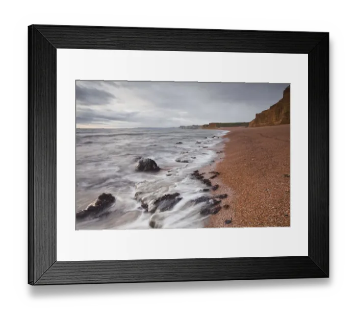 Framed Print : The beach at Burton Bradstock Framed Print : The beach at Burton Bradstock