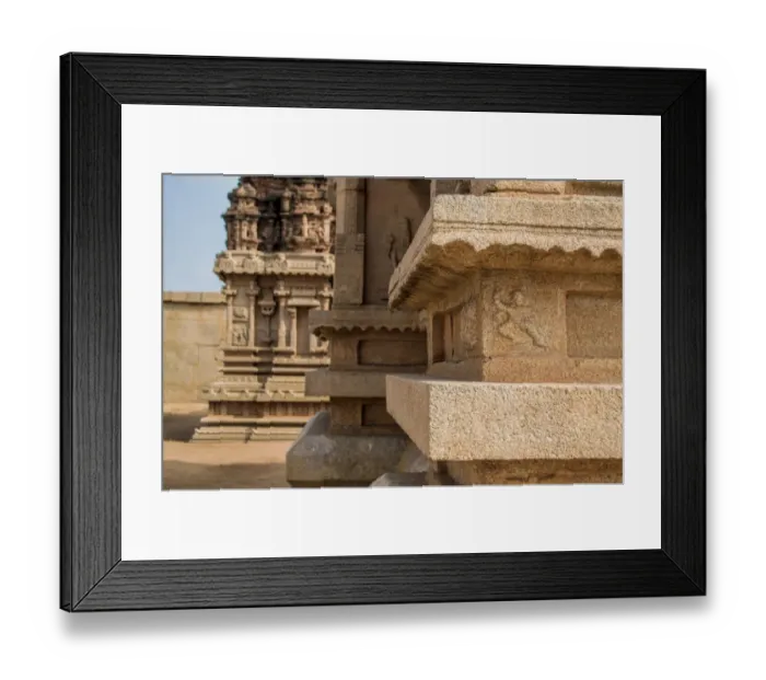 Framed Print : Hampi village close-up ruins Framed Print : Hampi village close-up ruins