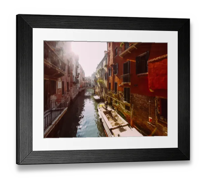 Framed Print : Canal in Venice (Italy)