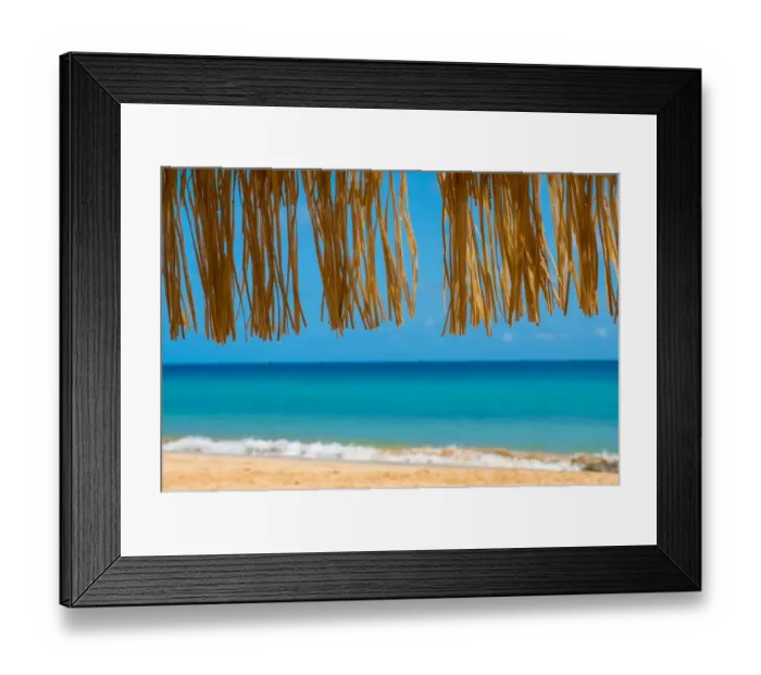 Framed Print : Sunshade in Conceicao Beach, Fernando de Noronha Framed Print : Sunshade in Conceicao Beach, Fernando de Noronha