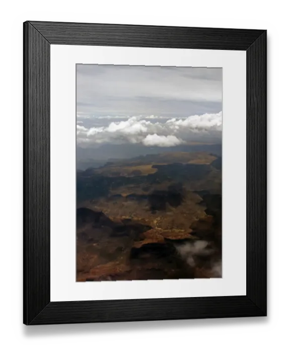 Framed Print : Aerial view of high Semien mountain plateaux Framed Print : Aerial view of high Semien mountain plateaux