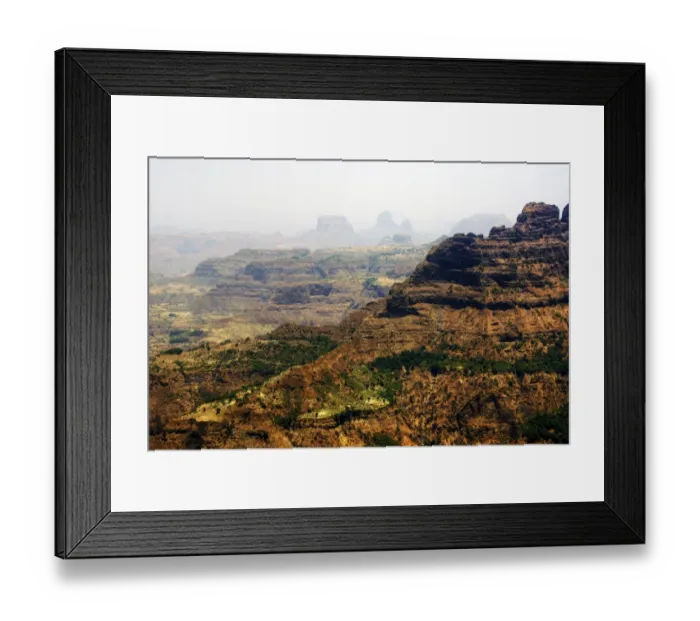 Framed Print : Rocky ridges and peaks of Semien mountains Framed Print : Rocky ridges and peaks of Semien mountains
