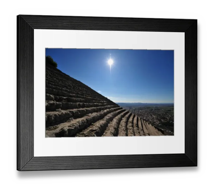 Framed Print : Amphitheather seatings in pergamon Framed Print : Amphitheather seatings in pergamon