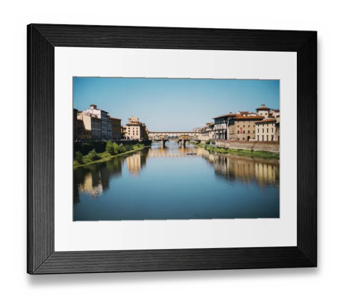 Framed Print : Florence, with Ponte Vecchio and Arno River. Italy Framed Print : Florence, with Ponte Vecchio and Arno River. Italy