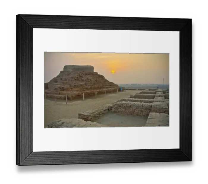 Framed Print : Sunset at Mohenjo-daro Framed Print : Sunset at Mohenjo-daro