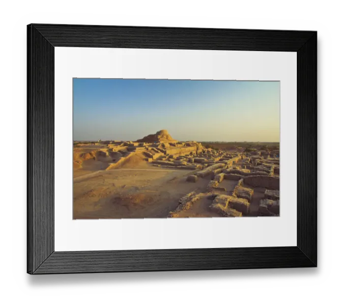 Framed Print : Sunset at Mohenjo-daro Framed Print : Sunset at Mohenjo-daro