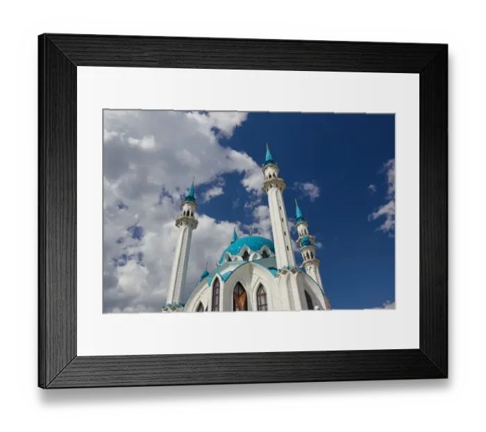 Framed Print : Qol Sharif (Kul Sharif ) Mosque in Kazan Kremlin