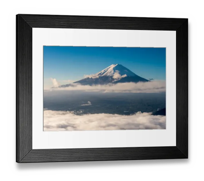 Framed Print : New snow Fuji Framed Print : New snow Fuji