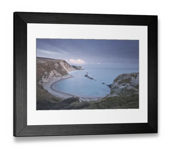 Framed Print : Man of War cove in Dorset Framed Print : Man of War cove in Dorset