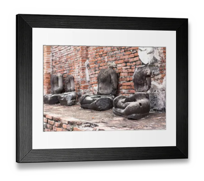 Framed Print : Statues. Wat Mahathat. Ayutthaya Framed Print : Statues. Wat Mahathat. Ayutthaya