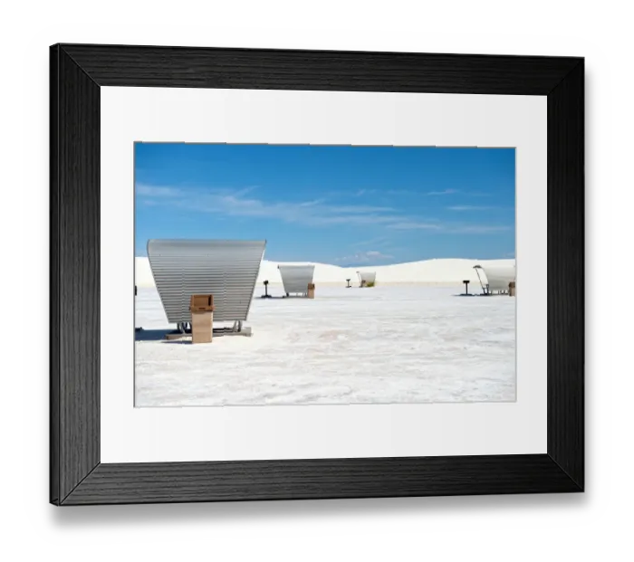 Framed Print : Rest area at White Sands National Monument Framed Print : Rest area at White Sands National Monument