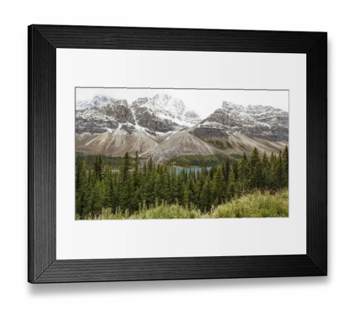 Framed Print : Bow Lake, Rocky Mountains, Canada Framed Print : Bow Lake, Rocky Mountains, Canada