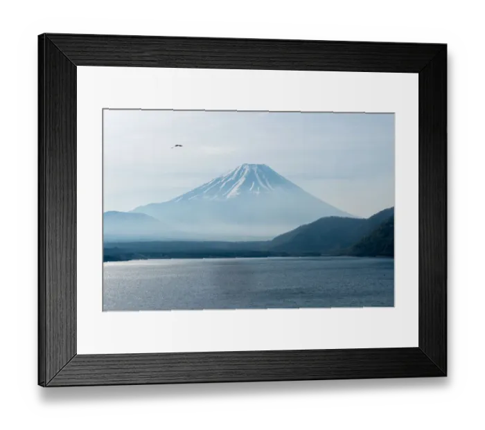 Framed Print : Lake Motosu morning Framed Print : Lake Motosu morning
