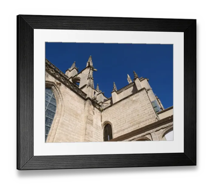 Framed Print : Looking Up at the Cathedral-Seville Framed Print : Looking Up at the Cathedral-Seville