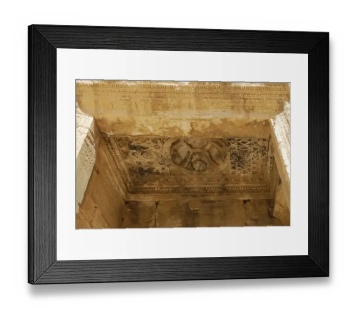 Framed Print : Carved stone ceiling, Temple of Bel, Palmyra Framed Print : Carved stone ceiling, Temple of Bel, Palmyra