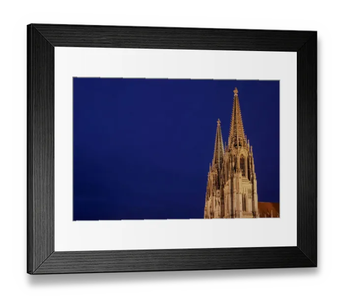 Framed Print : Regensburg, Saint Peters Cathedral at night Framed Print : Regensburg, Saint Peters Cathedral at night