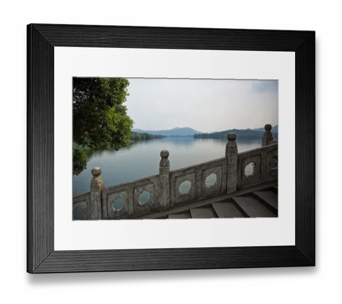 Framed Print : Scenic View Of West Lake from Yudai Bridge Framed Print : Scenic View Of West Lake from Yudai Bridge