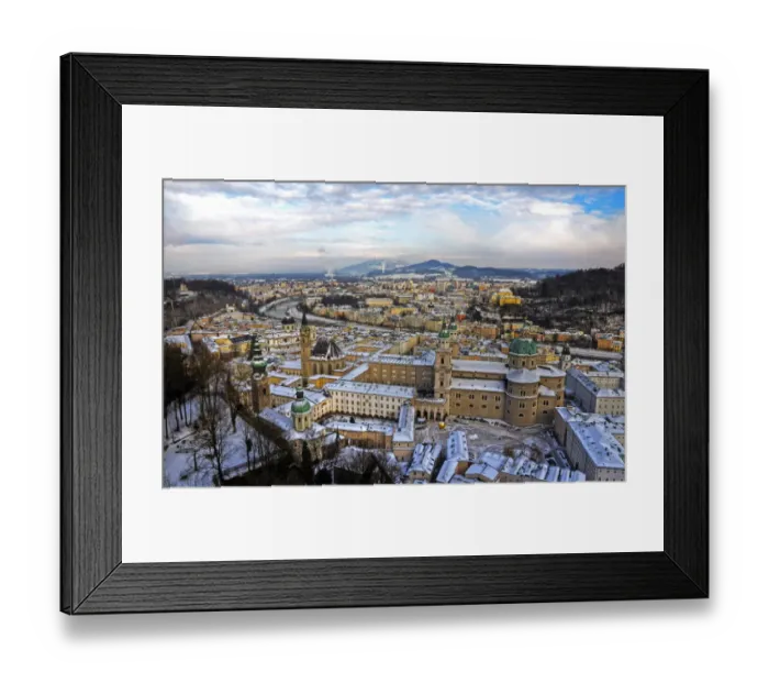 Framed Print : Salzburg picturesque view of old town Framed Print : Salzburg picturesque view of old town