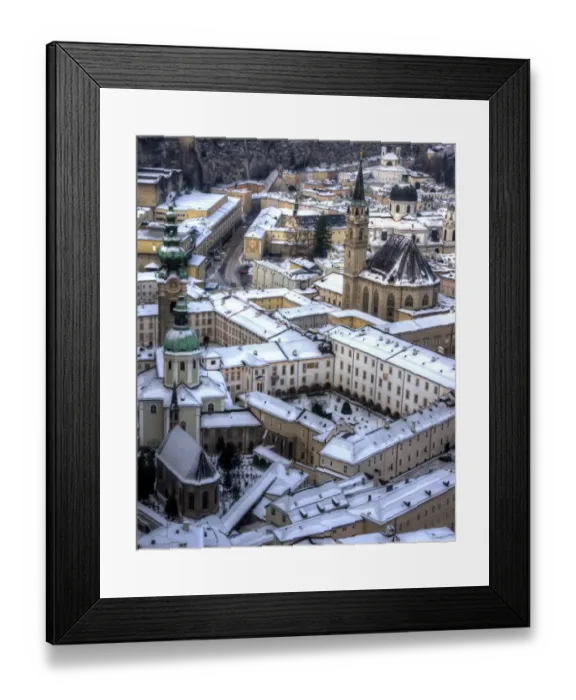 Framed Print : Salzburg old town view from Hohensalzburg Castle Framed Print : Salzburg old town view from Hohensalzburg Castle