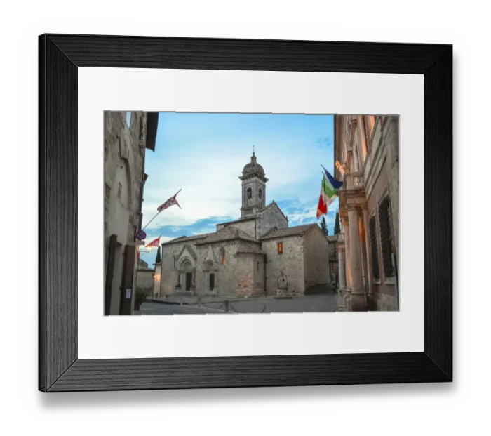 Framed Print : Collegiate church at dusk Framed Print : Collegiate church at dusk