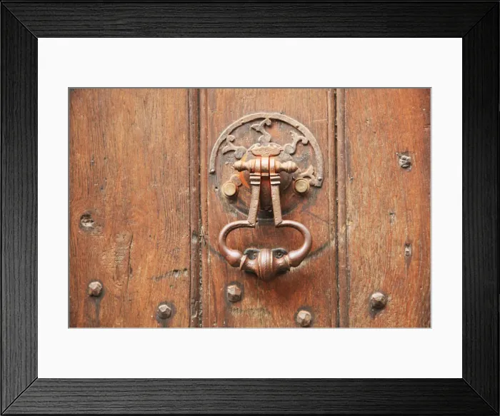 Framed Print : Antique door knocker Framed Print : Antique door knocker