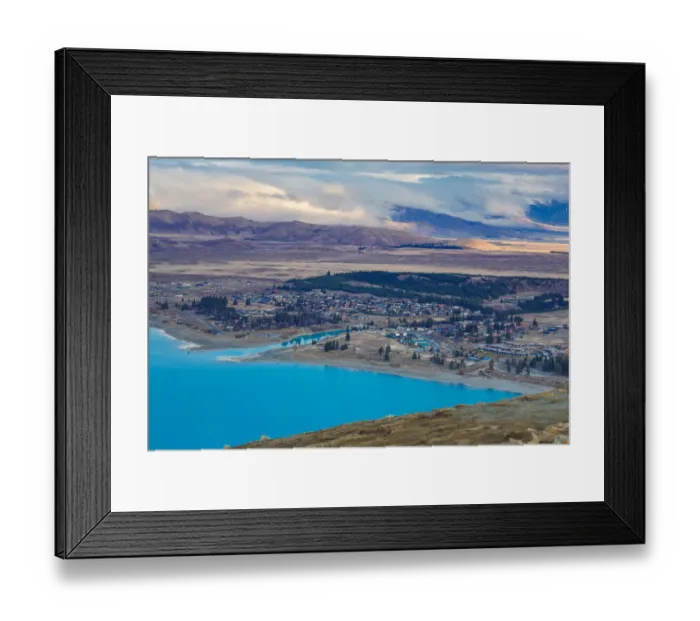 Framed Print : A Quiet Town on the Shores of Lake Tekapo Framed Print : A Quiet Town on the Shores of Lake Tekapo