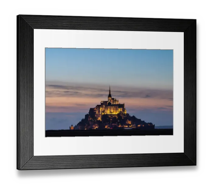 Framed Print : Mont Saint-Michel by night Framed Print : Mont Saint-Michel by night