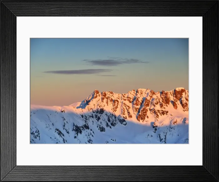 Framed Print : Alpenglow on Pirin mountain, Europe, Bulgaria Framed Print : Alpenglow on Pirin mountain, Europe, Bulgaria