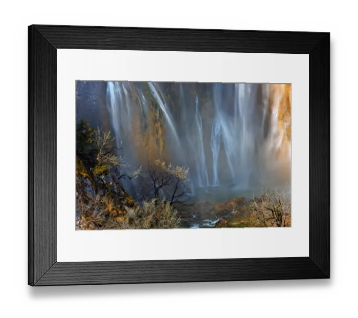 Framed Print : Veliki Slap waterfall long exposure Plitvice Lakes Framed Print : Veliki Slap waterfall long exposure Plitvice Lakes